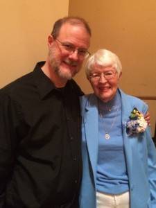 With Sara Holroyd following the concert in her honor.